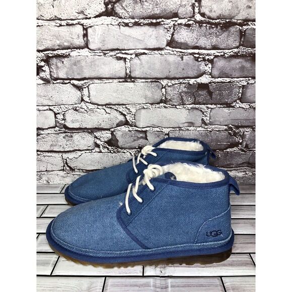 UGG Neumel Royal Blue Fabric Chukka Lace Up Boots Men’s Sz 11M US/44EU 1117613 main image 8